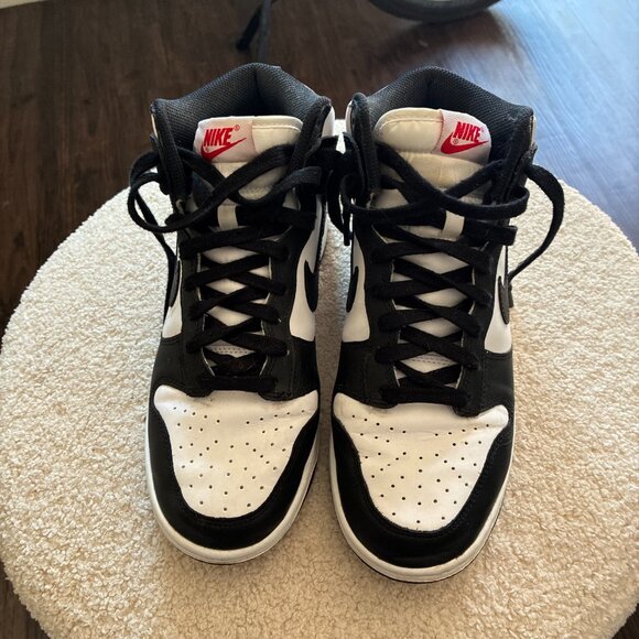 Nike Dunk Women Sz 8 High Top Panda Shoes - Picture 2 of 4